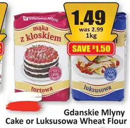Starsky Gdanskie Mlyny Cake or Luksusowa Wheat Flour offer