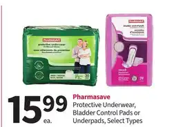 Pharmasave Pharmasave Protective Underwear, Bladder Control Pads or Underpads offer