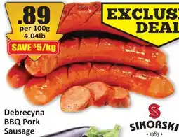 Starsky Debrecyna BBQ Pork Sausage offer