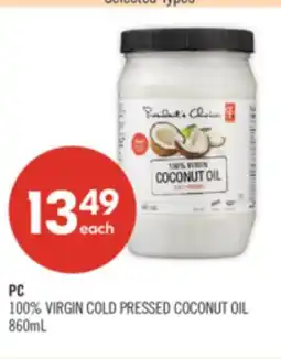 Shoppers Drug Mart PC 100% VIRGIN COLD PRESSED COCONUT OIL offer