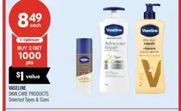 Shoppers Drug Mart VASELINE SKIN CARE PRODUCTS offer