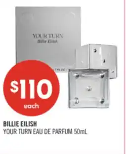 Shoppers Drug Mart BILLIE EILISH YOUR TURN EAU DE PARFUM 50mL offer