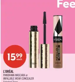 Shoppers Drug Mart L'ORÉAL PANORAMA MASCARA or INFALLIBLE WEAR CONCEALER offer