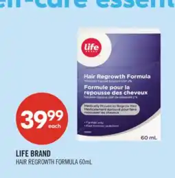 Shoppers Drug Mart LIFE BRAND HAIR REGROWTH FORMULA offer