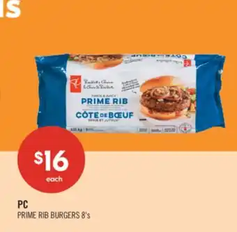 Shoppers Drug Mart PC PRIME RIB BURGERS offer