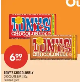 Shoppers Drug Mart TONY'S CHOCOLONELY CHOCOLATE BAR offer