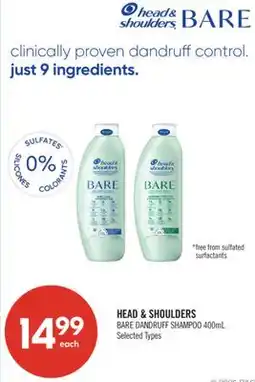 Shoppers Drug Mart HEAD & SHOULDERS BARE DANDRUFF SHAMPOO offer