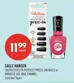 Shoppers Drug Mart SALLY HANSEN SALON EFFECTS PERFECT PRESS-ON NAILS or MIRACLE GEL NAIL ENAMEL offer