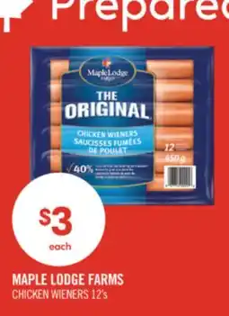 Shoppers Drug Mart MAPLE LODGE FARMS CHICKEN WIENERS offer