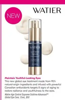 Shoppers Drug Mart Watier Age Control Supreme Sublime Advanced offer