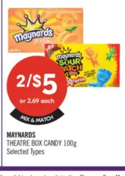 Shoppers Drug Mart MAYNARDS THEATRE BOX CANDY offer