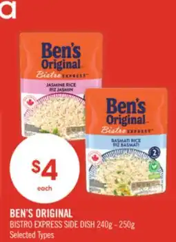 Shoppers Drug Mart BEN'S ORIGINAL BISTRO EXPRESS SIDE DISH offer