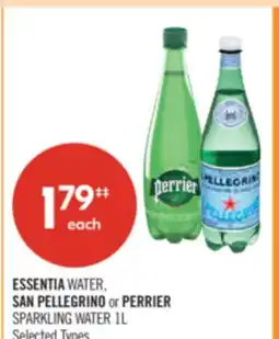 Shoppers Drug Mart ESSENTIA WATER, SAN PELLEGRINO or PERRIER SPARKLING WATER offer