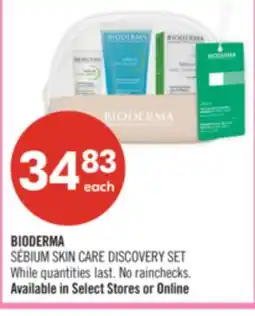 Shoppers Drug Mart BIODERMA SÉBIUM SKIN CARE DISCOVERY SET offer