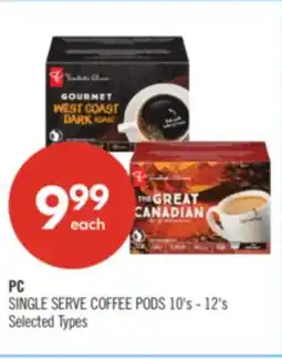Shoppers Drug Mart PC SINGLE SERVE COFFEE PODS offer