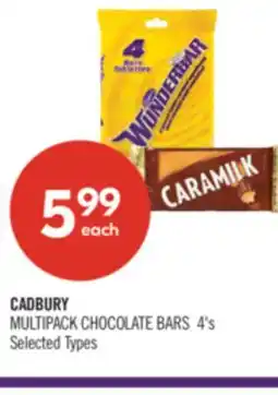 Shoppers Drug Mart CADBURY MULTIPACK CHOCOLATE BARS offer