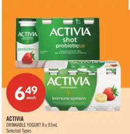 Shoppers Drug Mart ACTIVIA DRINKABLE YOGURT offer