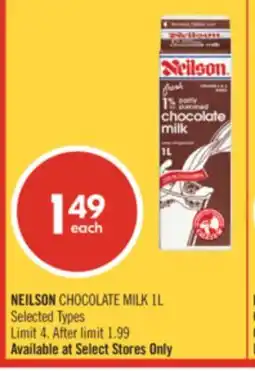 Shoppers Drug Mart NEILSON CHOCOLATE MILK offer