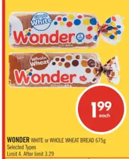 Shoppers Drug Mart WONDER WHITE or WHOLE WHEAT BREAD offer