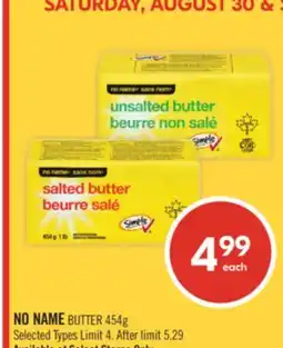Shoppers Drug Mart NO NAME BUTTER offer