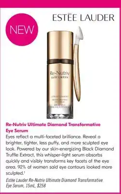 Shoppers Drug Mart Estée Lauder Re-Nutriv Ultimate Diamond Transformative Eye Serum offer