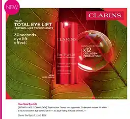 Shoppers Drug Mart Clarins Total Eye Lift offer