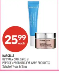 Shoppers Drug Mart MARCELLE REVIVAL+ SKIN CARE or PEPTIDE+PROBIOTIC EYE CARE PRODUCTS offer