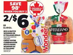 Independent City Market MIX & MATCH WONDER OR D'ITALIANO ROLLS offer