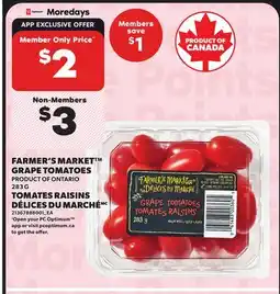 Independent City Market FARMER'S MARKET GRAPE TOMATOES, 238 G offer