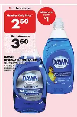 Independent City Market DAWN DISHWASHING LIQUID, 431/473 ML offer