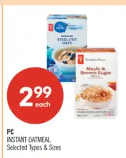 Shoppers Drug Mart PC INSTANT OATMEAL offer