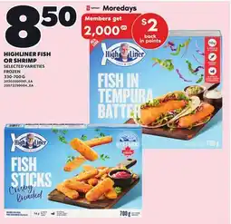 Independent City Market HIGHLINER FISH OR SHRIMP, 330-700 G offer