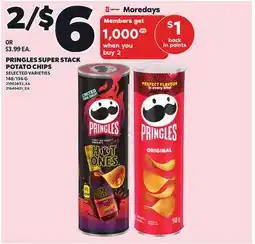 Independent City Market PRINGLES SUPER STACK POTATO CHIPS, 148/156 G offer