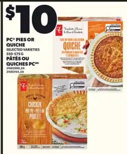 Independent City Market PC PIES OR QUICHE, 550-575 G offer