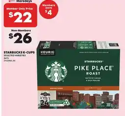 Independent City Market STARBUCKS K-CUPS, 24'S offer