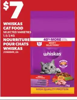 Independent City Market WHISKAS CAT FOOD, 1.5/2 KG offer