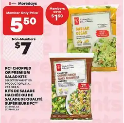 Independent City Market PC CHOPPED OR PREMIUM OR PREMIUM SALAD KITS, 282-369 G offer