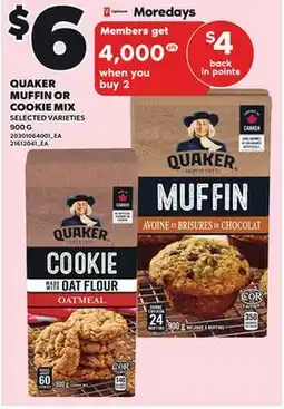 Independent City Market QUAKER MUFFIN OR COOKIE MIX, 900 G offer