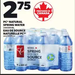 Independent City Market PC NATURAL SPRING WATER, 24X500 ML offer