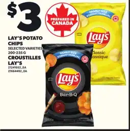 Independent City Market LAY'S POTATO CHIPS, 200-235 G offer
