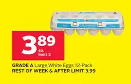 Rexall GRADE A Large White Eggs offer