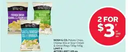 Rexall NOSH & CO. Potato Chips, Cheese Stix or Sour Cream & Onion Rings offer