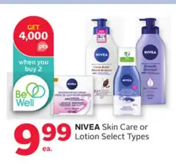 Rexall NIVEA Skin Care or Lotion offer