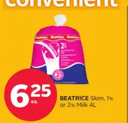 Rexall Skim, 1% or 2% Milk 4L offer