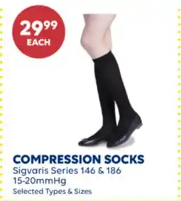 Wellwise by Shoppers COMPRESSION SOCKS Sigvaris Series 146 & 186 offer