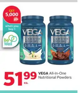 Rexall VEGA All-In-One Nutritional Powders offer