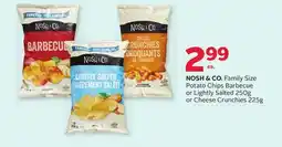 Rexall NOSH & CO. Family Size Potato Chips Barbecue or Lightly Salted 250g or Cheese Crunchies 225g offer
