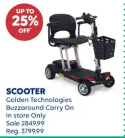 Wellwise by Shoppers SCOOTER Golden Technologies offer