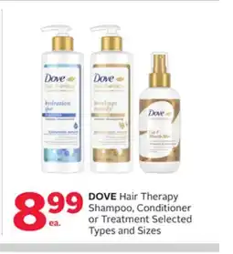 Rexall DOVE Hair Therapy Shampoo, Conditioner or Treatment offer