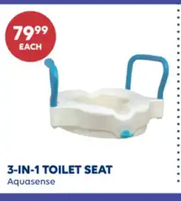 Wellwise by Shoppers 3-IN-1 TOILET SEAT Aquasense offer